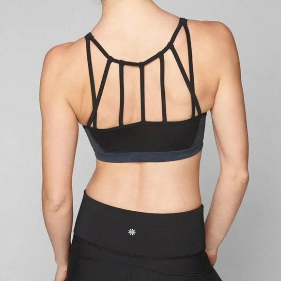 Athleta Max Out Chi 2 in 1 Tank - Black/Gray - size S - Picture 3 of 9